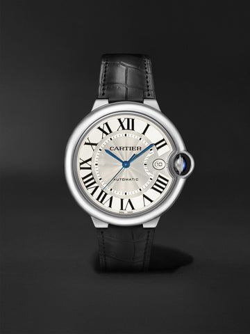 Automatic 40mm Stainless Steel and Alligator Watch, Ref. No. WSBB0039