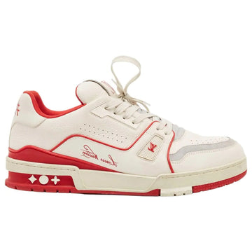 LOUIS VUITTON LV TRAINER WHITE RED