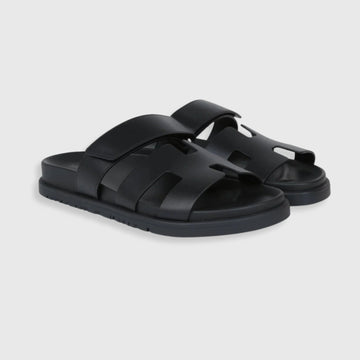 Hermes Chypre Sandals Black