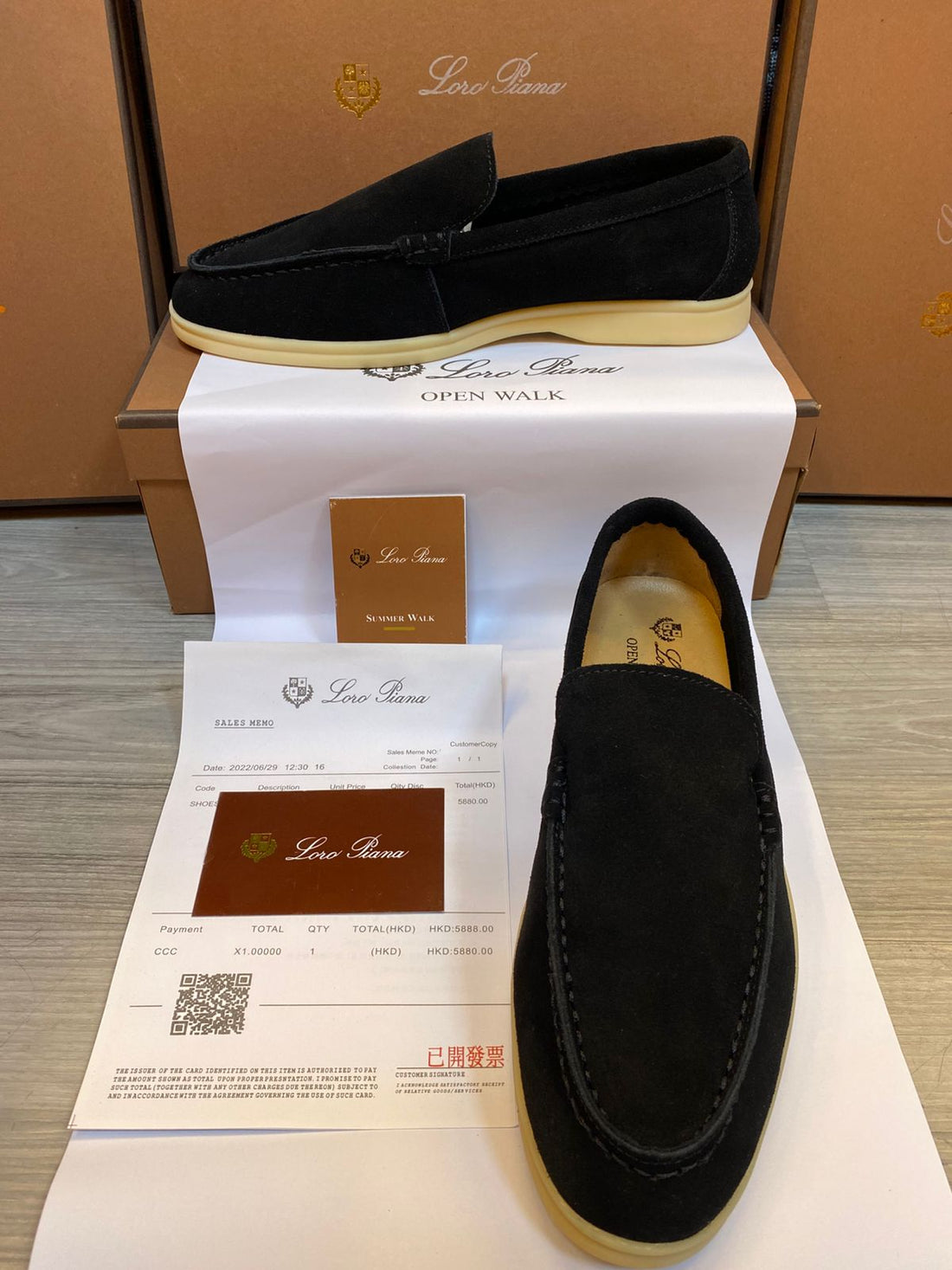 Loro Piana Black Men's Loafers