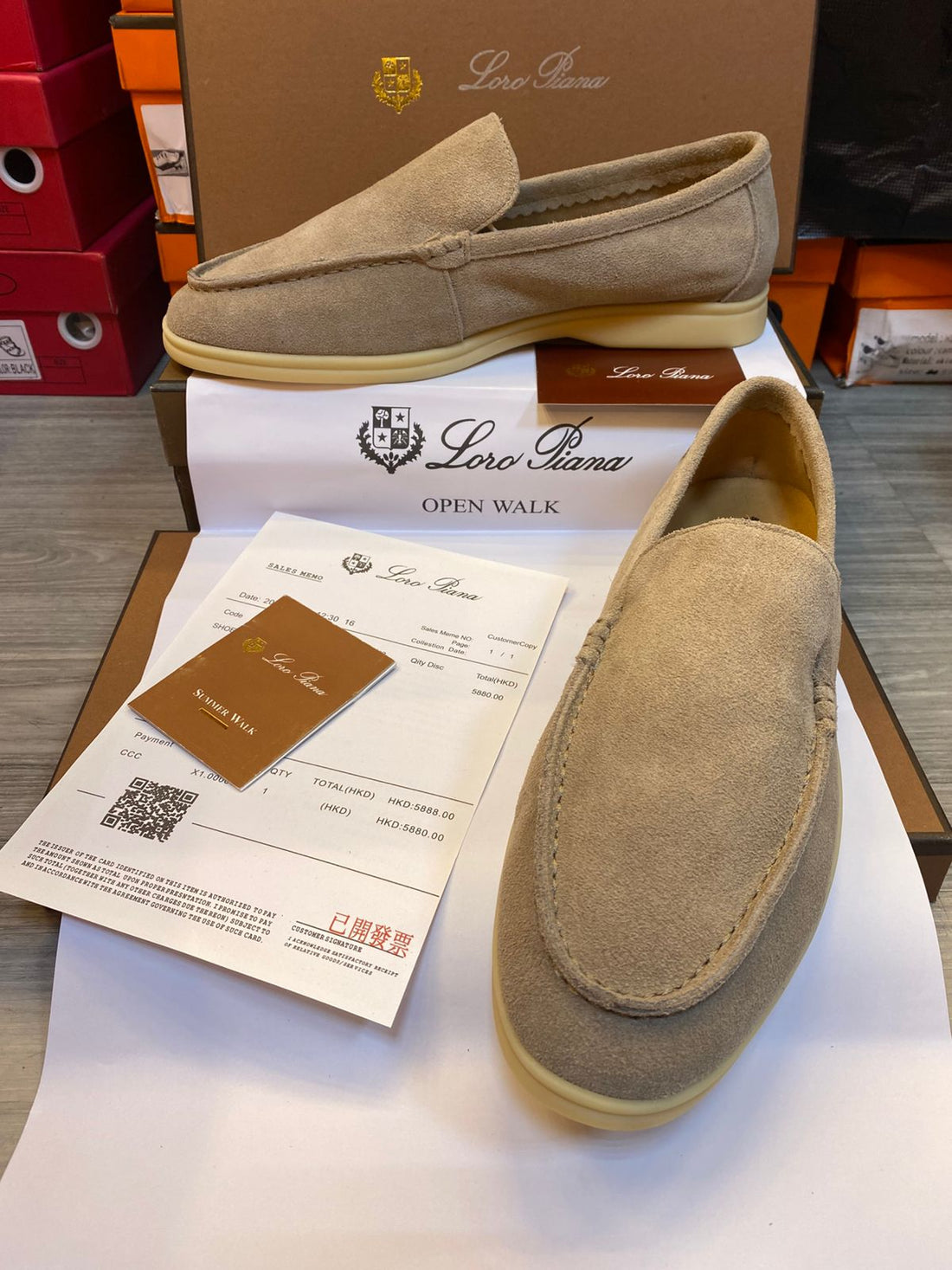 Loro Piana Sand Mens Loafers