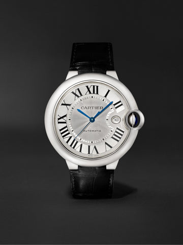 Automatic 42mm Stainless Steel and Alligator Watch, Ref. No. WSBB0026