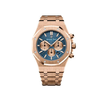 Audemars Piguet Royal Oak Chronograph 41mm - 18k Rose Gold - Blue Dial