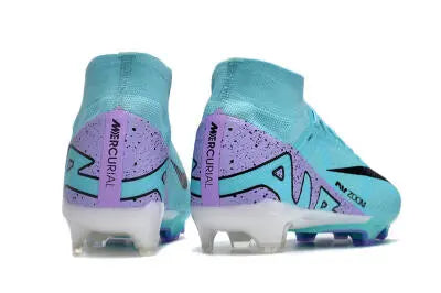 Nike Air Zoom Mercurial Superfly 15 Elite FG Firm Ground Soccer Cleats - Blue/Black/Purple