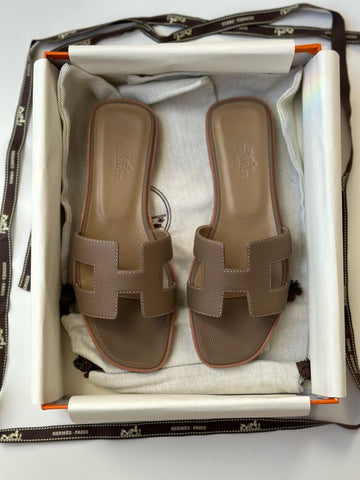 Hermes Slides Brown