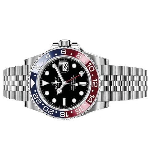 Rolex GMT-Master II Pepsi Bezel Iconic Luxury Stainless Steel Watch