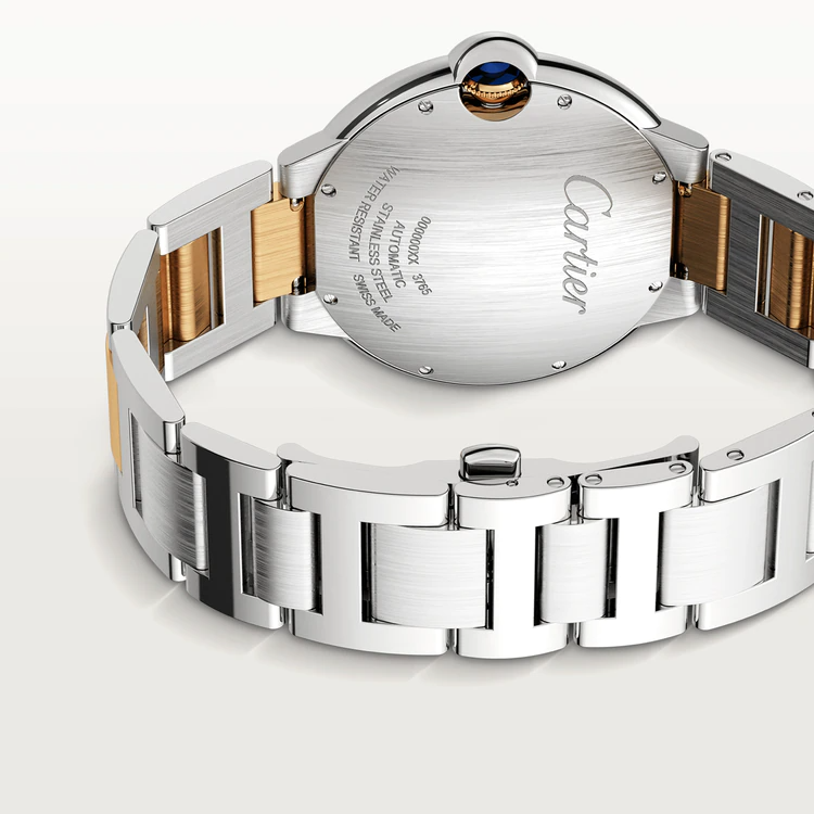 42 mm, movimiento mecánico de carga automática, oro amarillo, acero