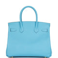 Hermès Birkin 30 Celeste Epsom Gold Hardware