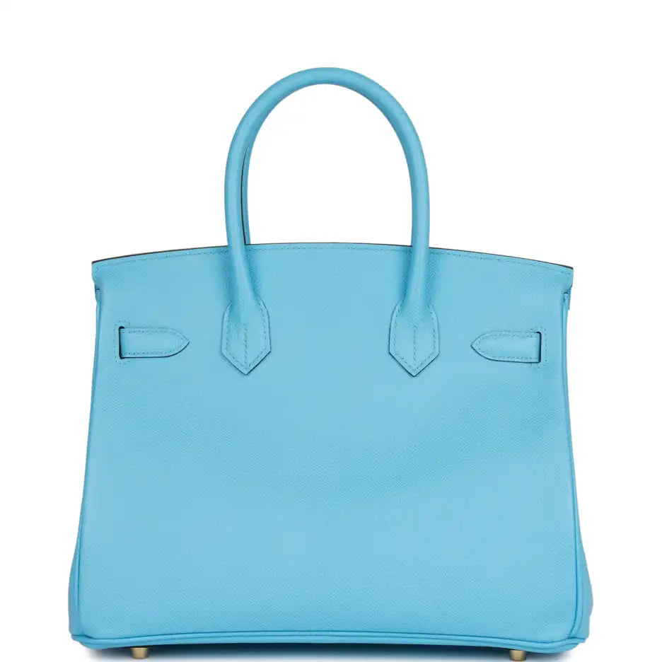 Hermès Birkin 30 Celeste Epsom Gold Hardware