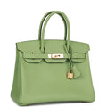 Hermès Birkin 30 Vert Criquet Epsom Gold Hardware
