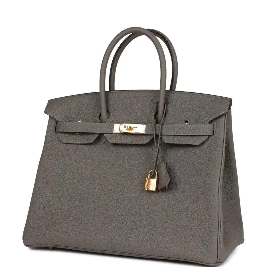 Hermès Birkin 35 Gris Meyer Togo Gold Hardware