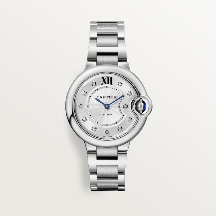 Ballon Bleu de Cartier watch, 33 mm, mechanical movement with automatic winding