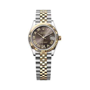 Rolex Datejust 31mm Steel Yellow Gold Diamond Roman Six Dial