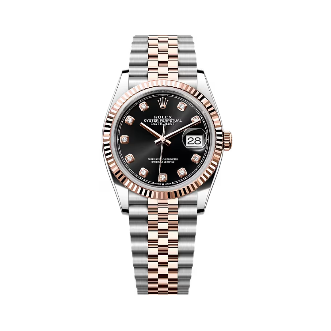 Rolex Datejust 36mm Oystersteel and Everose Gold Luxury Watch