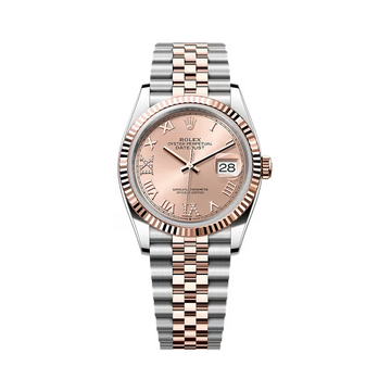 Rolex Datejust 36mm Oystersteel and Everose Gold Ladies Watch