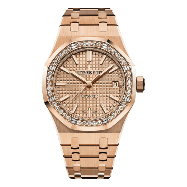 Audemars Piguet Royal Oak 37mm 18k Rose Gold Index Watch