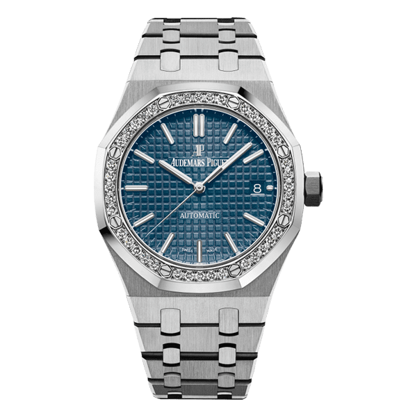 Audemars Piguet Royal Oak 37mm Stainless Steel Blue Index Watch