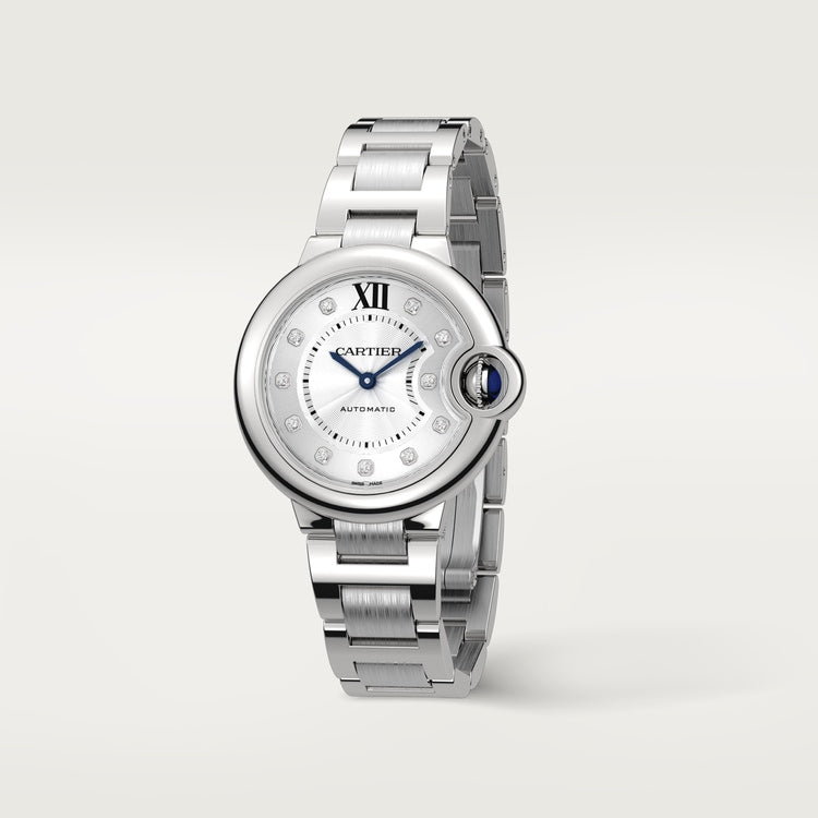 Ballon Bleu de Cartier watch, 33 mm, mechanical movement with automatic winding