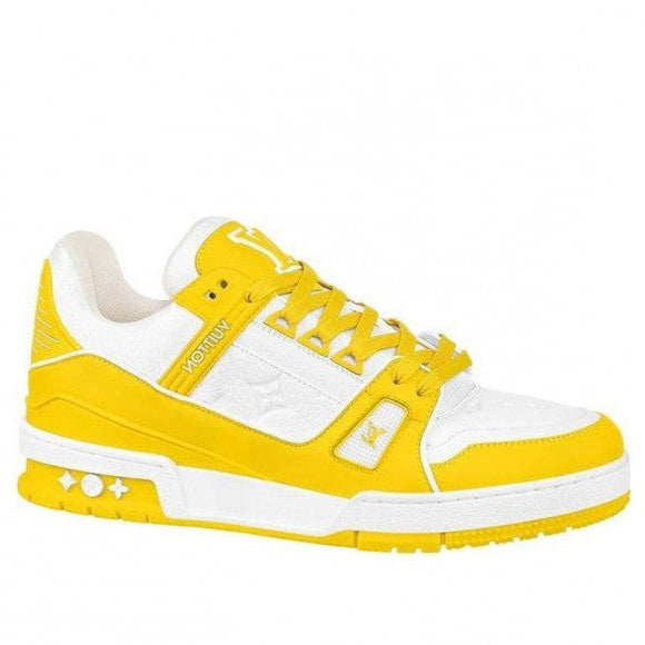 Louis Vuitton Trainer Yellow White Monogram
