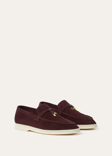Loro Piana Summer Charms Walk Loafer Dark Roast