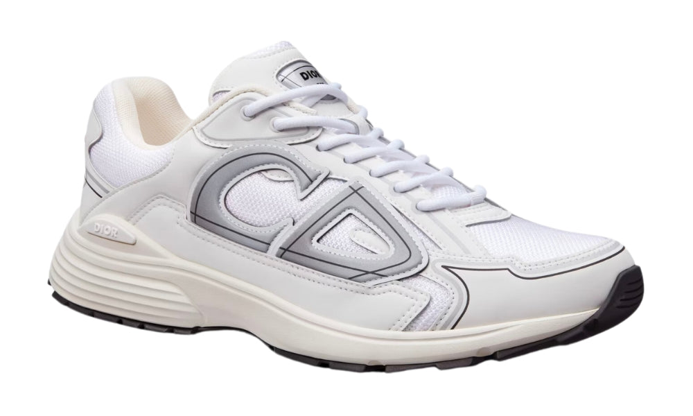 Dior B30 White Mesh And Technical Fabric Low Top Sneakers dior-b30-white-mesh-and-technical-fabric-low-top-sneakers