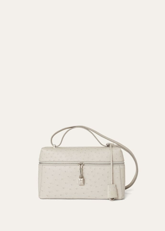 Loro Piana Extra Bag L27 Ostrich Leather
