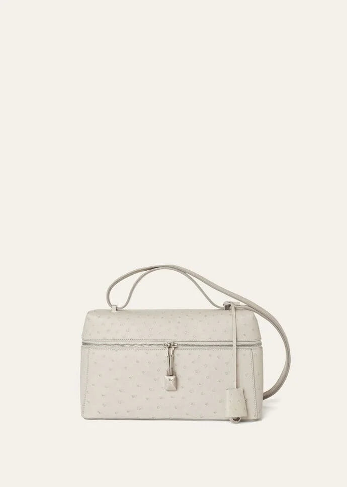 Loro Piana Extra Bag L27 Ostrich Leather