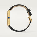 TANK LOUIS CARTIER WATCH Large model, quartz movement, 18K yellow gold, leather