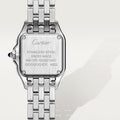 PANTHÈRE DE CARTIER WATCH, SMALL MODEL Small model, quartz movement, steel