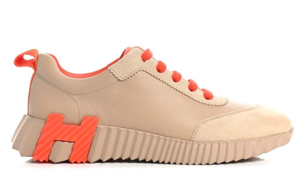 Hermès Goatskin Suede Goatskin Bouncing  "Beige Sarrasin"
