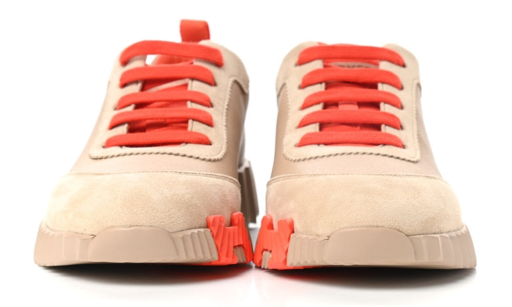 Hermès Goatskin Suede Goatskin Bouncing  "Beige Sarrasin"