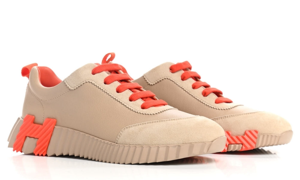 Hermès Goatskin Suede Goatskin Bouncing  "Beige Sarrasin"