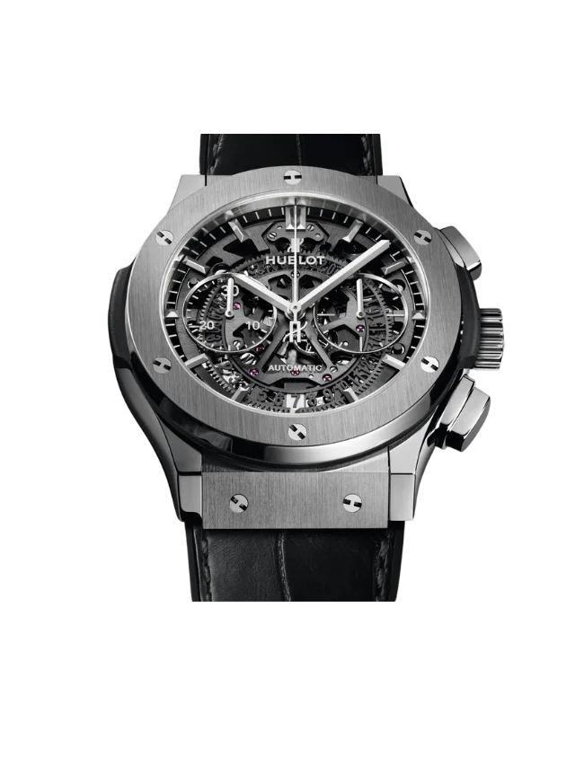 HUBLOT 525.NX.0170.LR – CLASSIC FUSION AEROFUSION TITANIUM AUTOMATIC SKELETON DIAL MEN’S WATCH
