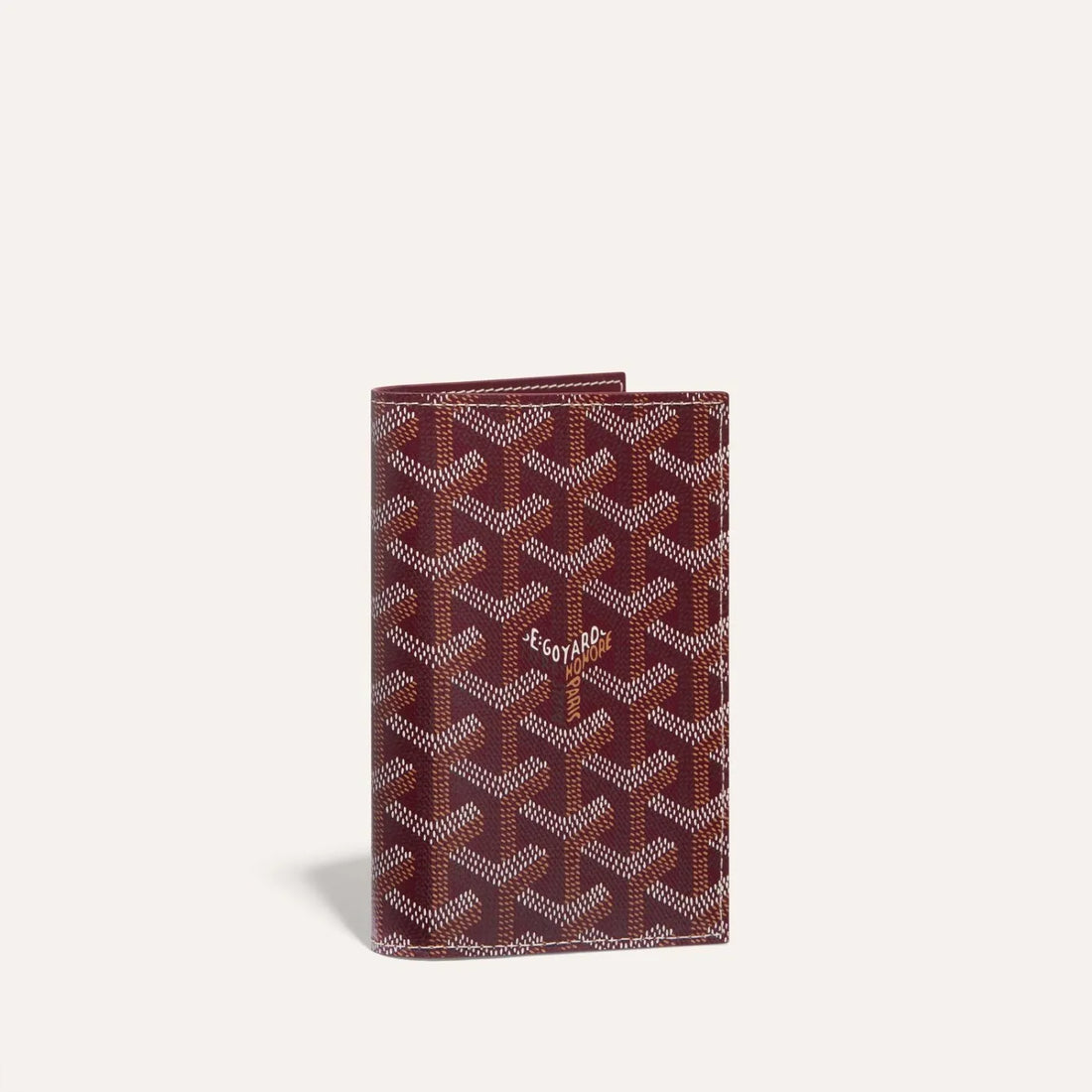Goyard Grenelle Passport Cover Burgundy