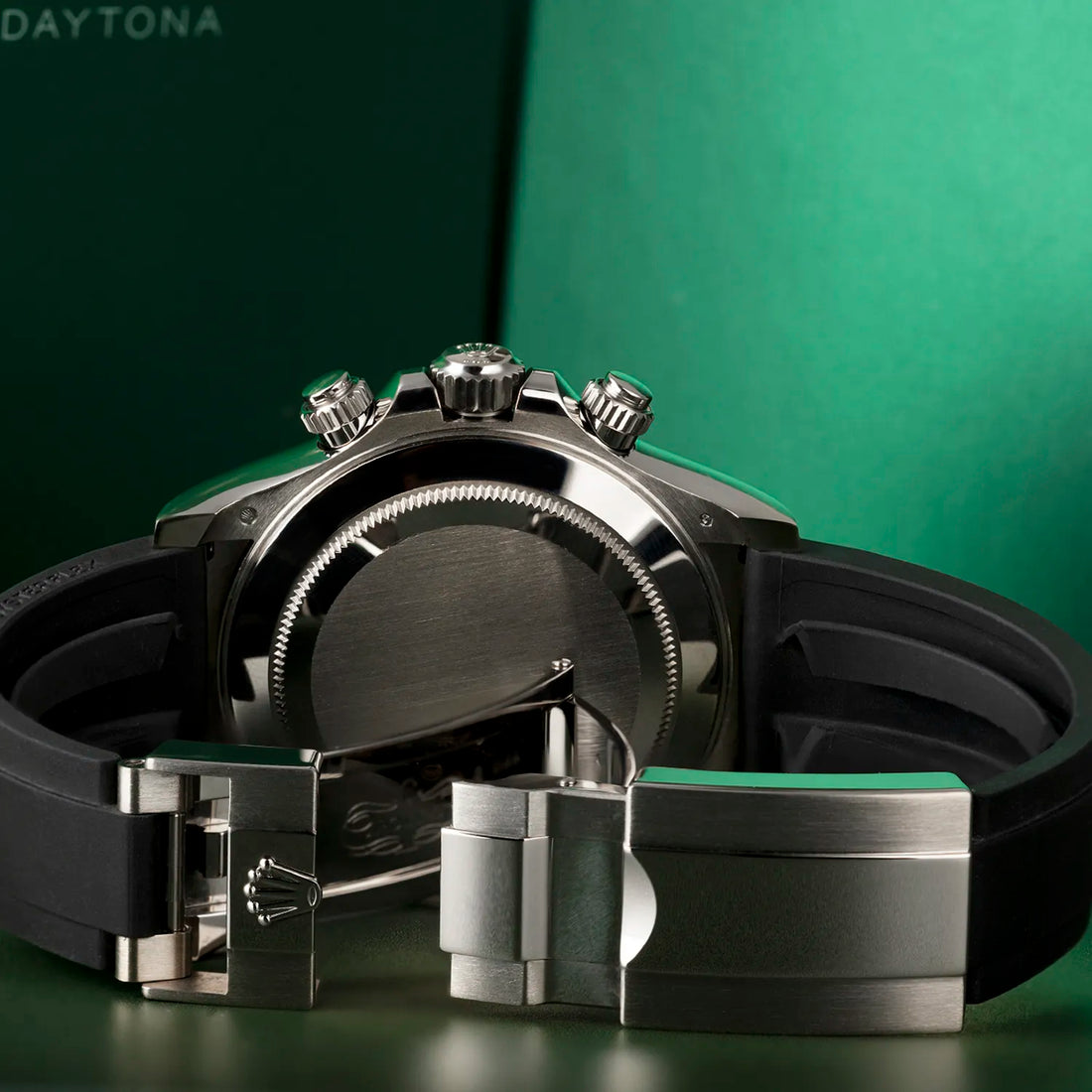 Daytona White Gold Black Dial Oysterflex Strap 116519LN-0025