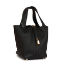 Hermès Picotin Lock 18 Black Clemence Gold Hardware