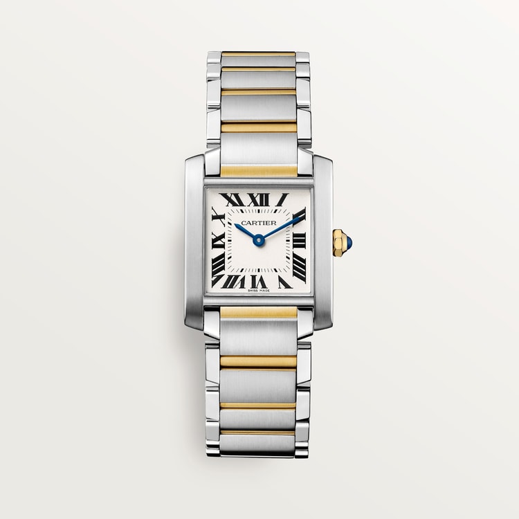 TANK FRANÇAISE WATCH Medium model, quartz movement, steel