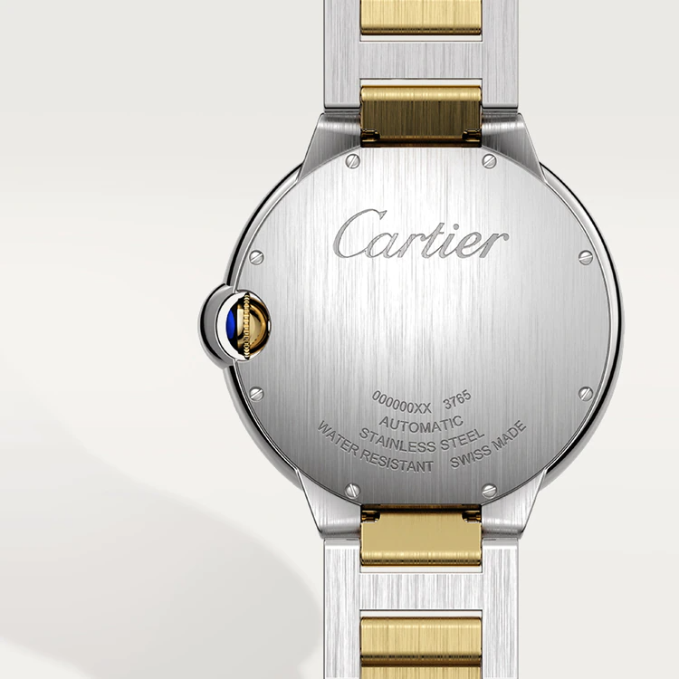 42 mm, movimiento mecánico de carga automática, oro amarillo, acero