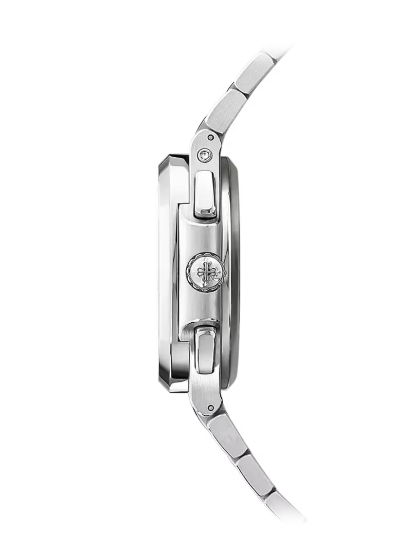 a Patek Philippe Nautilus Travel Time Chronograph reference 5990/1A