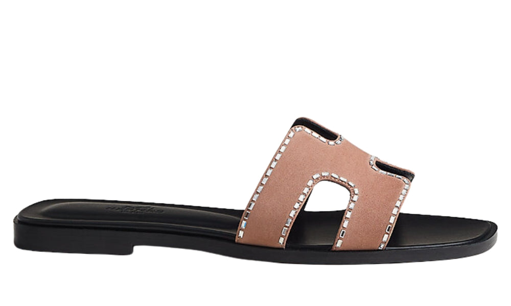 HERMES Oran Sandal "Rose Perle"