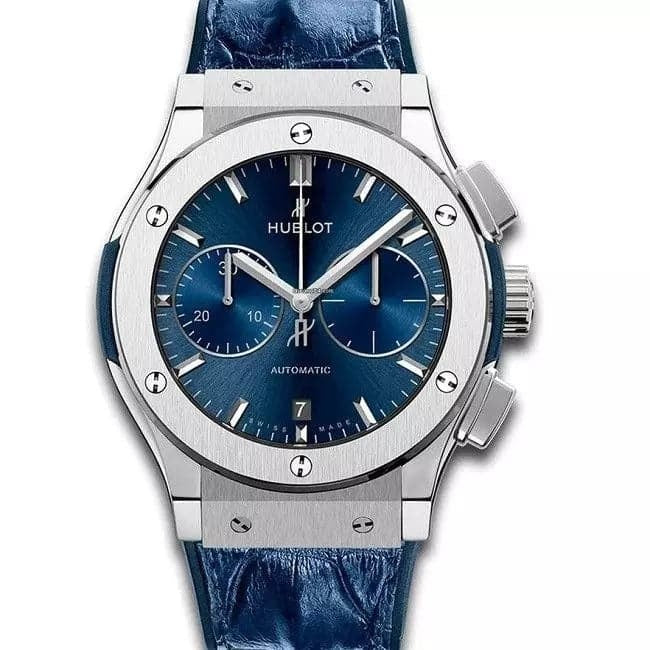 HUBLOT Classic Fusion Chronograph Titanium Blue 521.NX.7170.LR