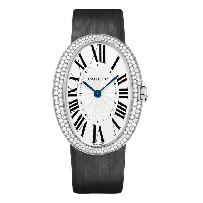 Cartier Baignoire Large Model Rhodium Finished White Gold Watch