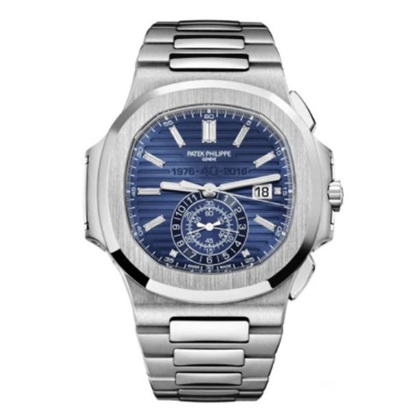 Patek Philippe Nautilus 18k White Gold Men's Chronograph Watch