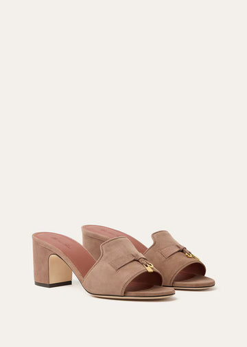 Loro Piana Summer Charms Sandal Fossil