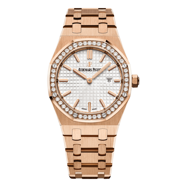 Audemars Piguet Royal Oak 33mm 18kt Rose Gold Silver Dial