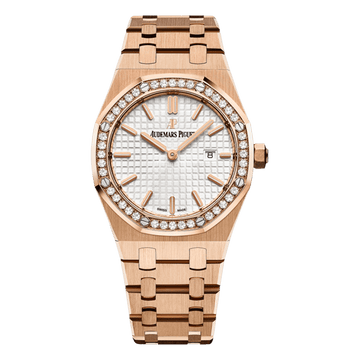 Audemars Piguet Royal Oak 33mm 18kt Rose Gold Silver Dial
