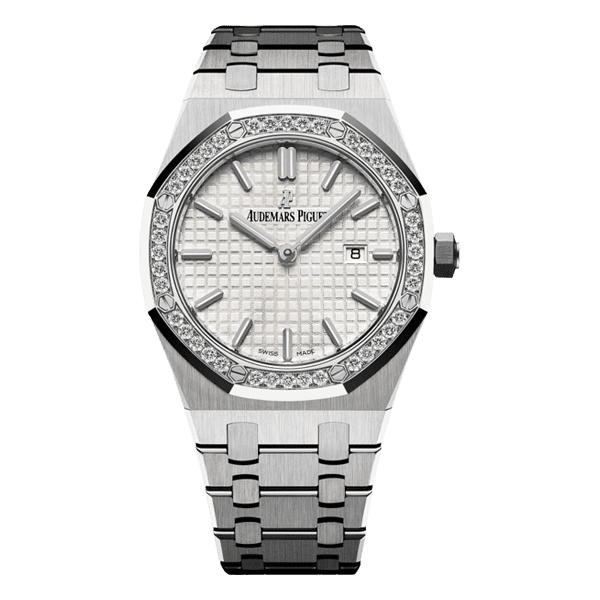 Audemars Piguet Royal Oak Silvery White Dial Stainless Steel Watch