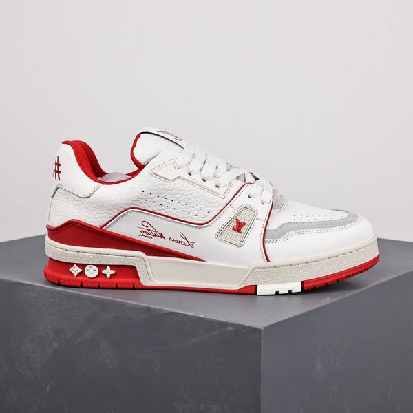 LOUIS VUITTON LV TRAINER WHITE RED