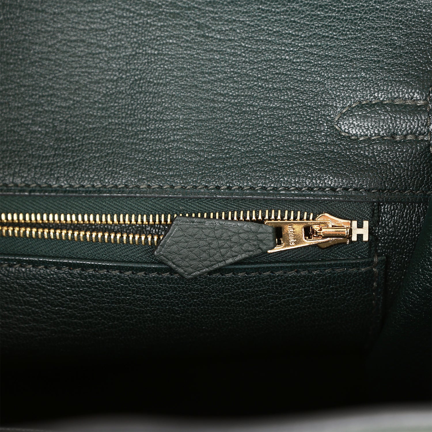 Hermès Birkin 25 Vert Fonce Togo Gold Hardware