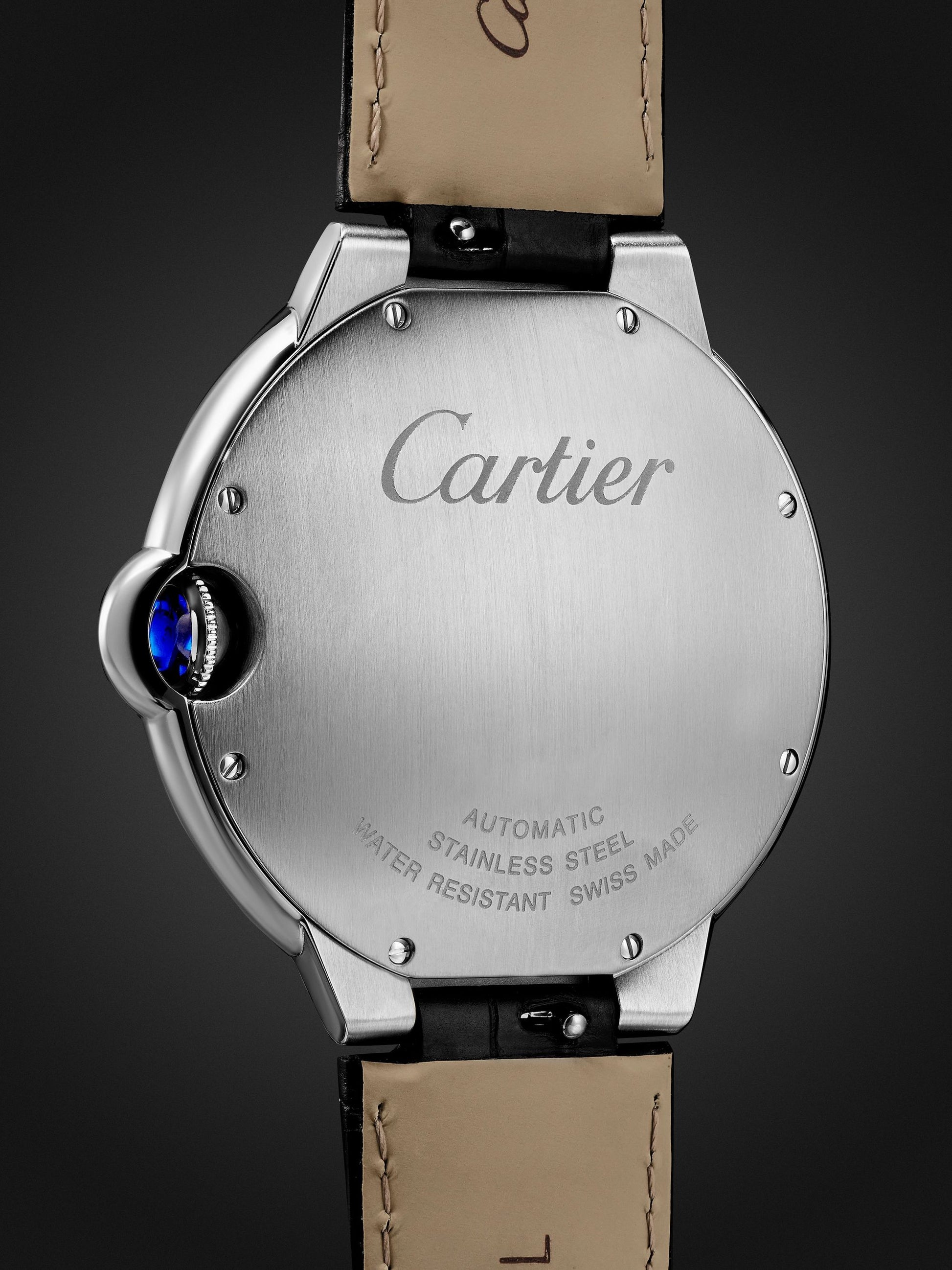 Automatic 42mm Stainless Steel and Alligator Watch, Ref. No. WSBB0026
